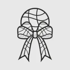 Spider Web Bow Embroidery