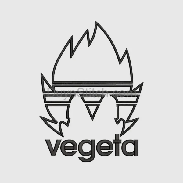 Vegeta Logo Embroidery