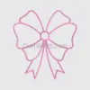 Elegant Pink Bow Outline