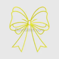 Yellow Decorative Ribbon Bow