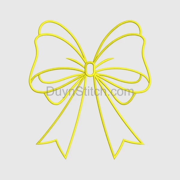 Yellow Decorative Ribbon Bow