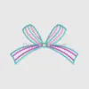 Colorful Embroidered Bow Embroidery
