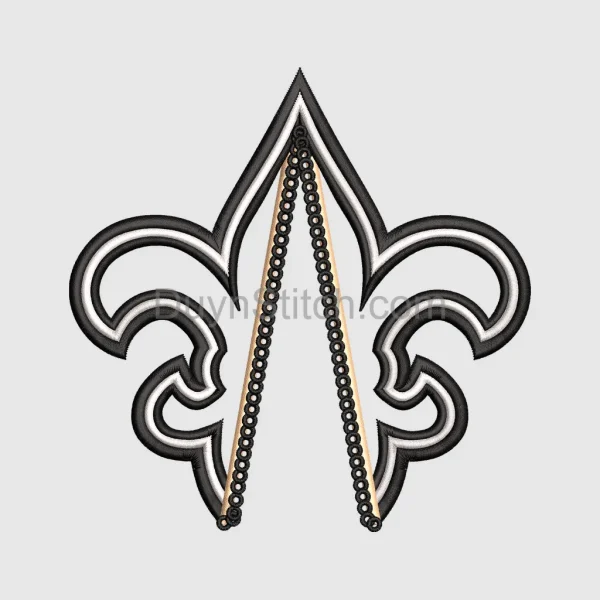 Elegant Fleur-de-lis Embroidery