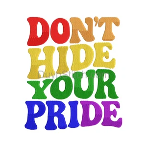 Pride Rainbow Embroidery