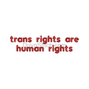 Trans Rights Embroidery Patch