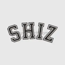 SHIZ Varsity Embroidery Style