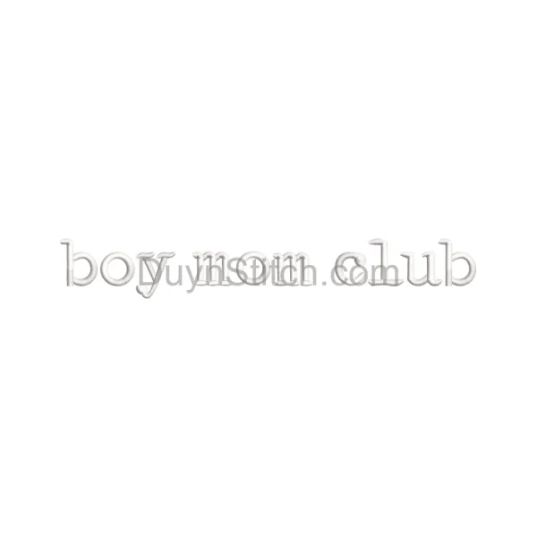 Boy Mom Club Embroidery