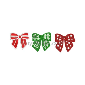 Festive Bow Trio Embroidery