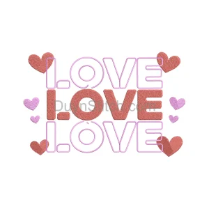Heartfelt Love Embroidery