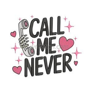 Call Me Never Skeleton Design