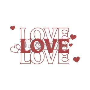 Heartfelt Love Embroidery