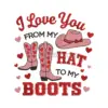 Cowboy Love Embroidery Design