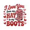 Cowboy Heart Love Embroidery