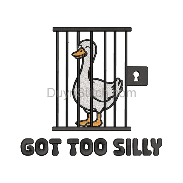 Silly Duck Embroidery