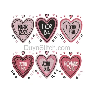 Heartfelt Bible Verse Embroidery
