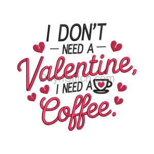 Coffee Love Embroidery