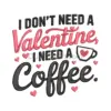Valentine’s Coffee Love Embroidery