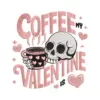 Caffeinated Love Valentine Embroidery