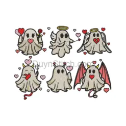 Spooky Hearts Ghost Embroidery Set
