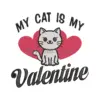 Valentine Cat Love Design