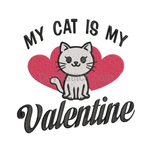 Valentine Cat Love Design