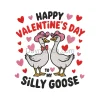Valentine's Day Silly Goose Embroidery