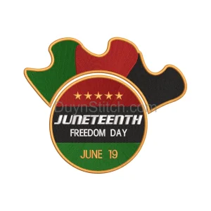 Juneteenth Freedom Day Embroidery