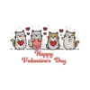 Valentine’s Cat Embroidery Delight