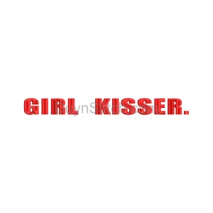 Girl Kisser Embroidery Design