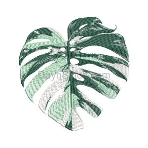 Monstera Leaf Tropical Embroidery