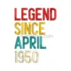 Legend Since April 1950 Embroidery