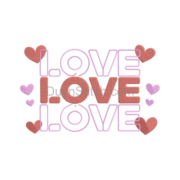 Heartfelt Love Embroidery