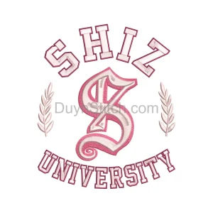 Shiz University Embroidery Design