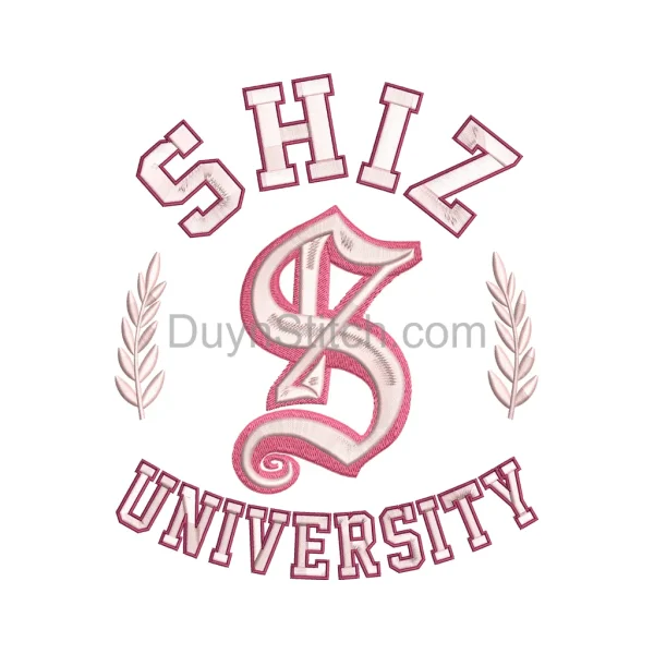 Shiz University Embroidery Design