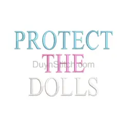 Protect the Dolls Embroidery