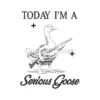 Serious Goose Embroidery Design