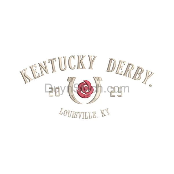 Kentucky Derby Iconic Embroidery