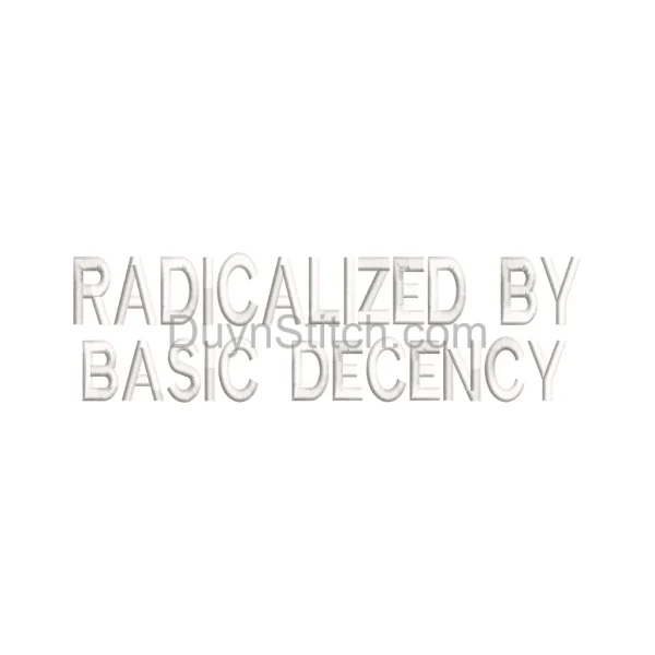 Decency Embroidery Design