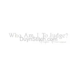 Inspirational Quote Embroidery