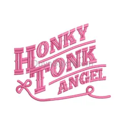 Honky Tonk Angel Embroidery Design