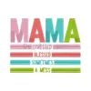 Stressed Blessed Mama Embroidery Design