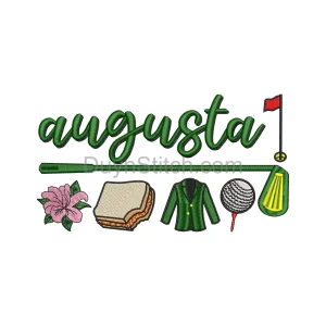 Augusta Masters Embroidery Design