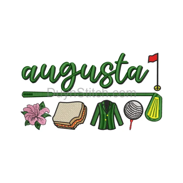 Augusta Masters Embroidery Design