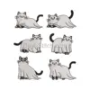 Ghostly Cat Embroidery Set