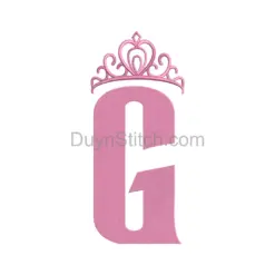 Royal Monogram G With Tiara