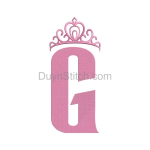 Royal Monogram G With Tiara