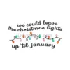 Colorful Christmas Lights Embroidery