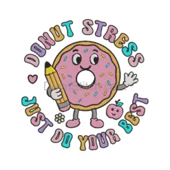 Donut Stress Embroidery Patch