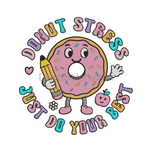 Donut Stress Embroidery Patch
