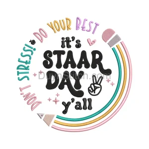 STAAR Day Embroidery Patch